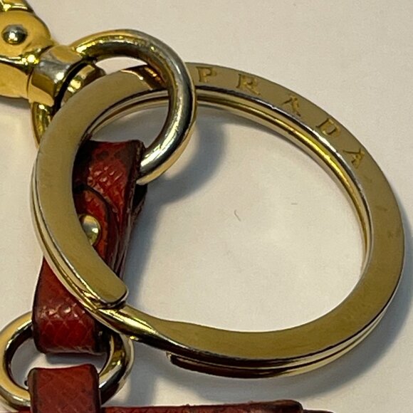 Prada Trick Heart-Shaped Keychain Bag Charm, Red - Preowned - Picture 8 of 8